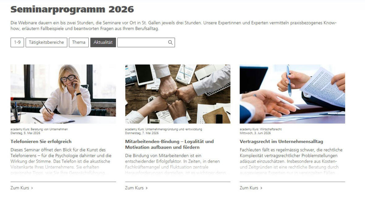 Bild Seminarprogramm 2026